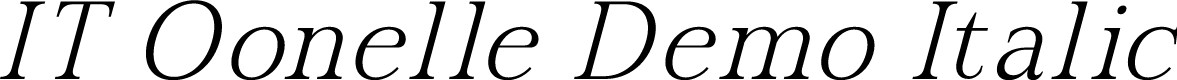 IT Oonelle Demo Italic