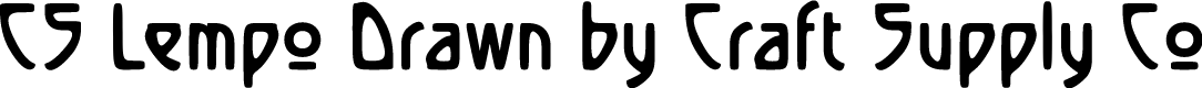 CSLempoDrawn-Regular Demo