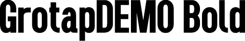 GrotapDEMO Bold