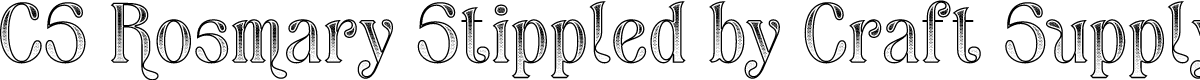 CS Rosmary Stippled Regular Demo
