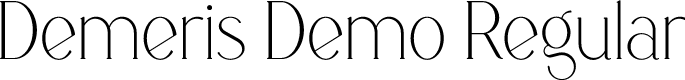 Demeris Demo Regular