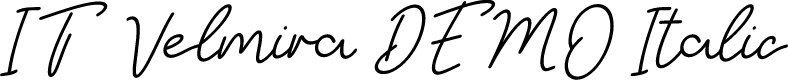 IT Velmira DEMO Italic