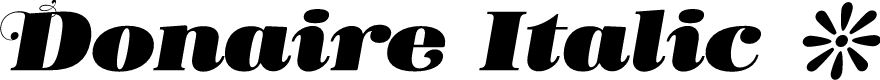 Donaire Black Italic