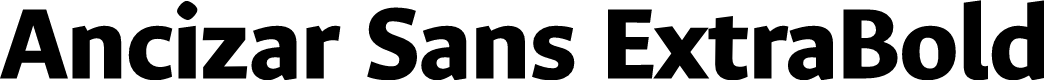 Ancizar Sans ExtraBold