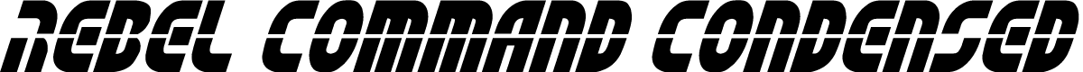 Rebel Command Condensed Italic