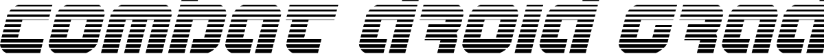 Combat Droid Gradient Italic
