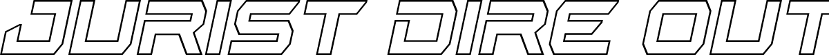 Jurist Dire Outline Italic
