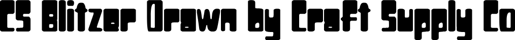 CSBlitzerDrawn-Regular Demo