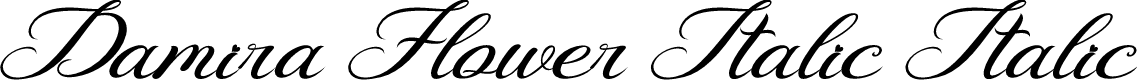 Damira Flower Italic Italic