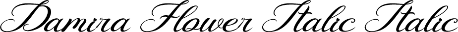 Damira Flower Italic Italic