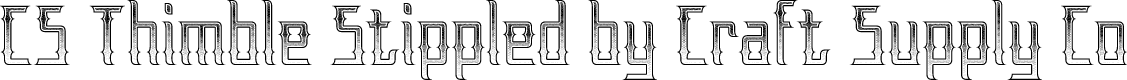 CS Thimble Stippled Regular Demo