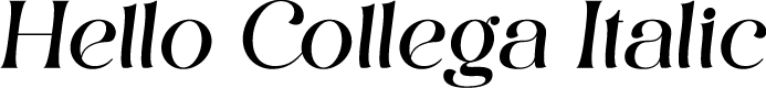 Hello Collega Italic