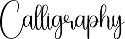 Calligraphy Font - Free Download