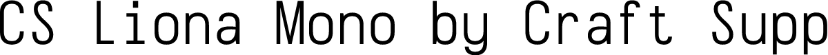 CS Liona Mono Demo Regular