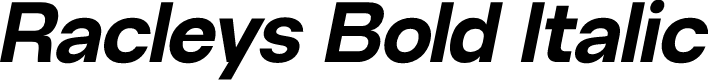 Racleys Bold Italic