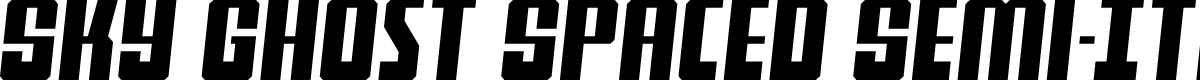 Sky Ghost Spaced Semi-Italic
