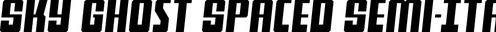 Sky Ghost Spaced Semi-Italic