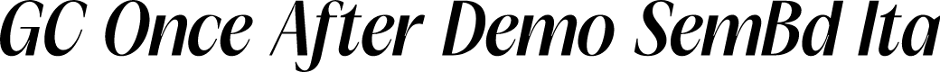 GC Once After Demo SemBd Ita
