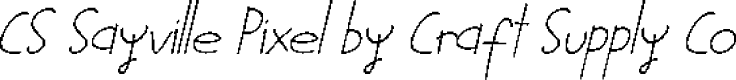 CS Sayville Pixel Regular Demo
