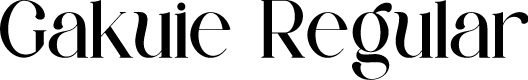 Gakuie Regular