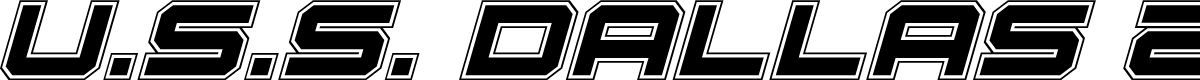 U.S.S. Dallas Academy Italic