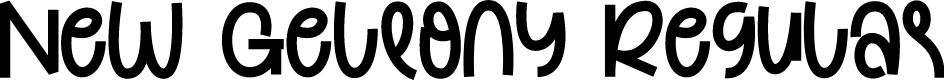 New Gellony Regular