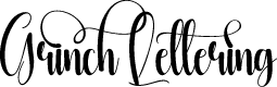 Grinch Lettering