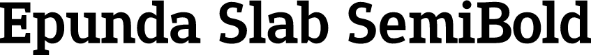 Epunda Slab SemiBold