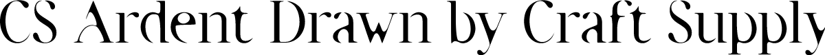 CSArdentDrawn-Regular Demo