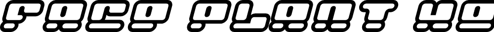 Face plant hollow 2 Italic