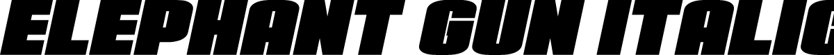 Elephant Gun Italic