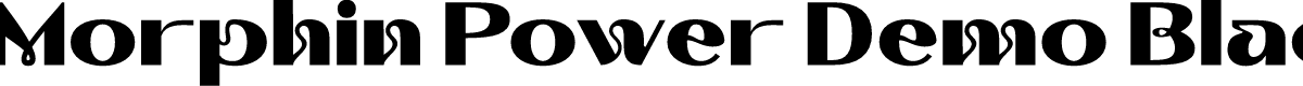Morphin Power Demo Black
