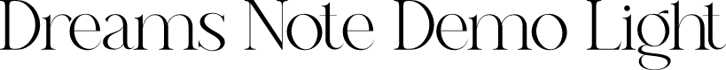 Dreams Note Demo Light
