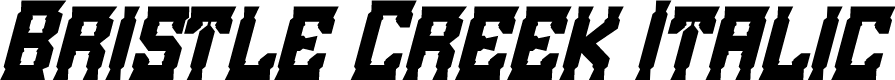 Bristle Creek Italic