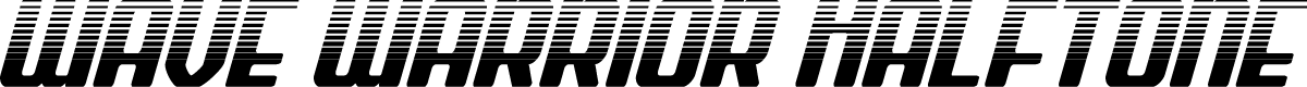 Wave Warrior Halftone Italic