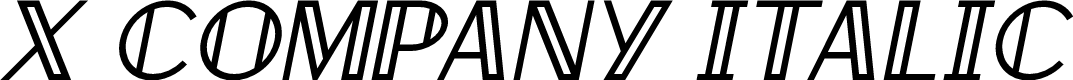 X Company Italic