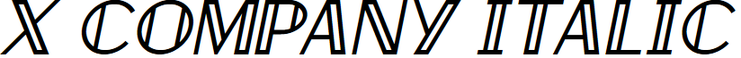 X Company Italic
