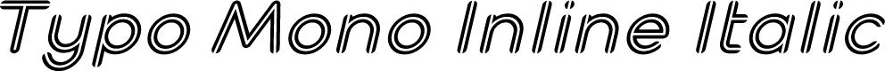 Typo Mono Inline Demo Italic