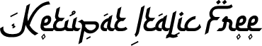Ketupat Italic Free