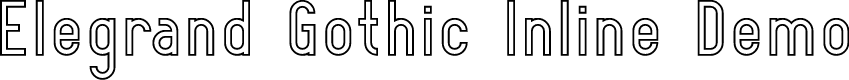 Elegrand Gothic Inline Demo