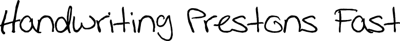 Handwriting Prestons Fast