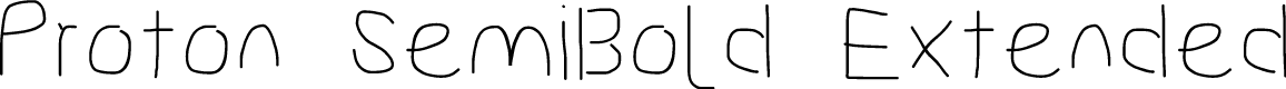 Proton SemiBold Extended