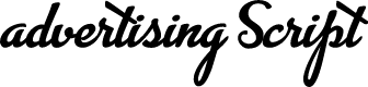 Advertising Script Bold