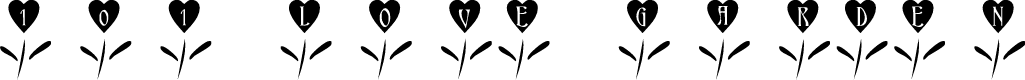 101! Love Garden