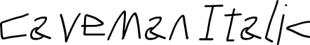 Caveman Italic