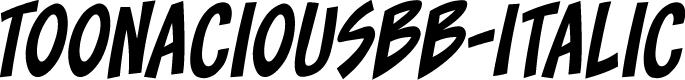 ToonaciousBB-Italic