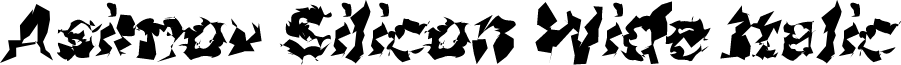 Asimov Silicon Wide Italic