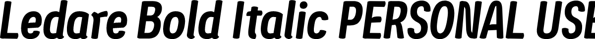 Ledare Bold Italic PERSONAL USE ONLY