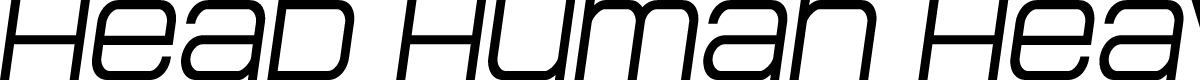 Head Human Heavy Semi-Italic