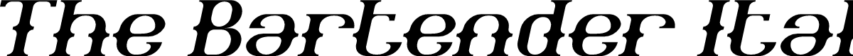 The Bartender Italic